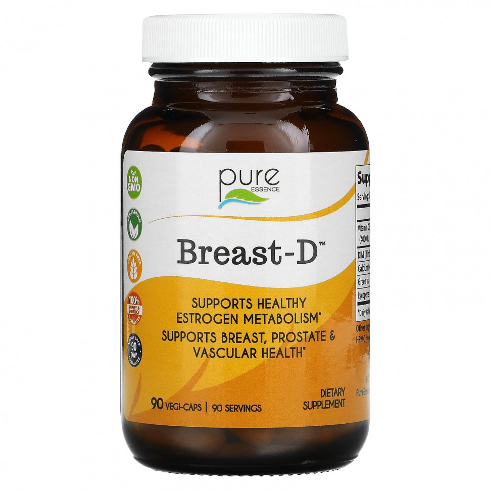 ���� ������ (Iherb) Pure Essence, Breast-D, ������������ �������� �����, �������� � �������, 90 �������������� ������, ������ �� 9880 ���