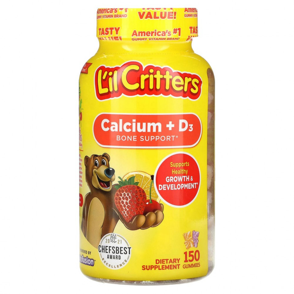   (Iherb) L'il Critters,  + D3,  ,    ,   , 150      -     , -, 