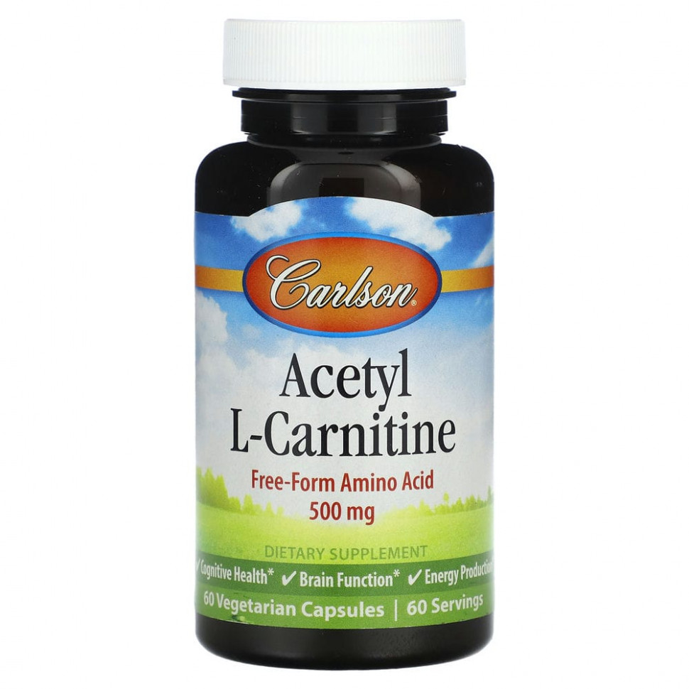���� ������ (Iherb) Carlson, ������ L-��������, 500 ��, 60 �������������� ������, ������ �� 3370 ���