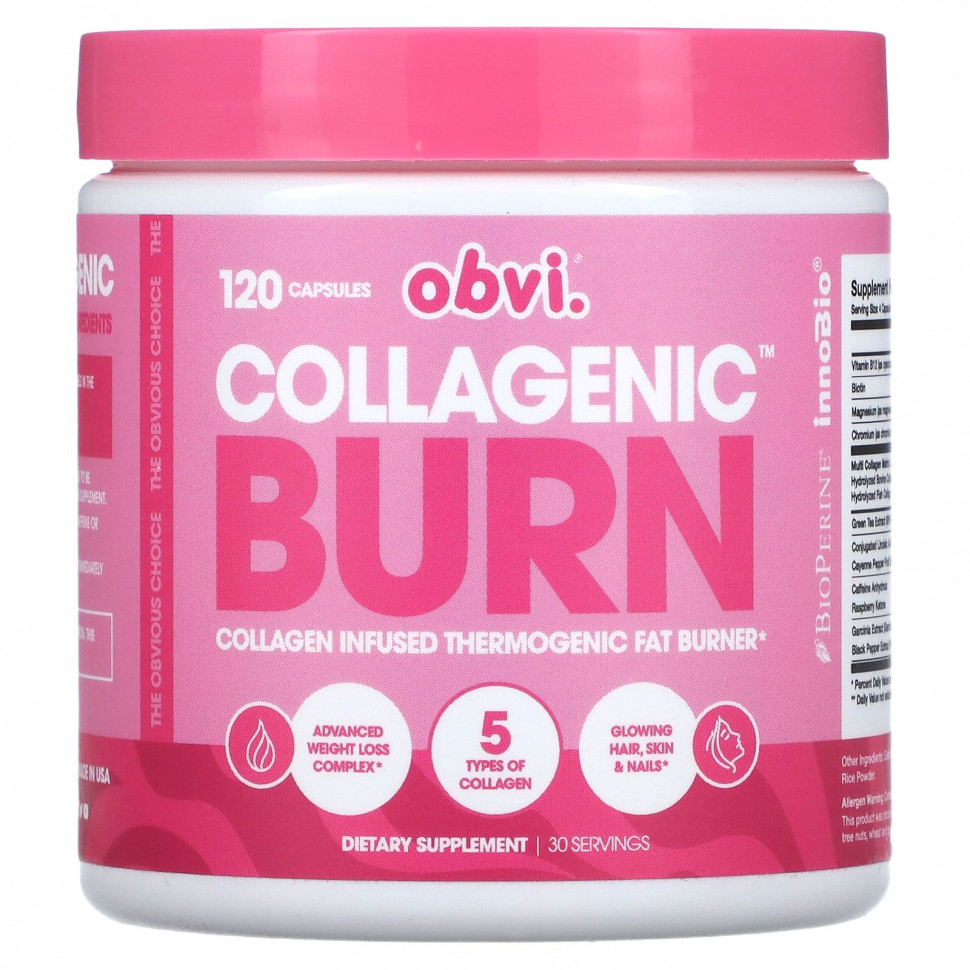   (Iherb) Obvi, Collagenic Burn, 120     -     , -, 