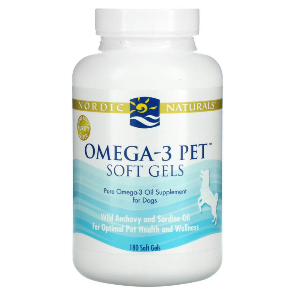 ���� ������ (Iherb) Nordic Naturals, Omega-3 Pet, ��� �����, 180 ������, ������ �� 6380 ���