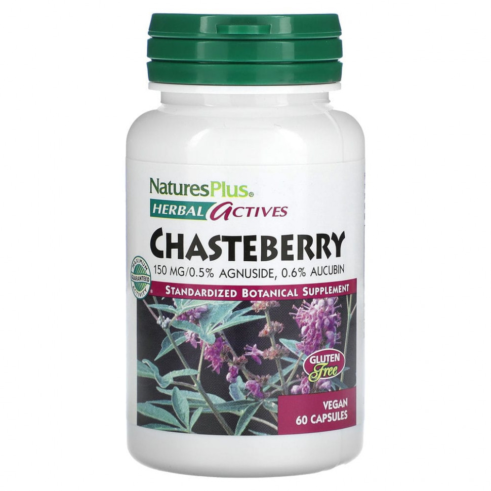   (Iherb) NaturesPlus, Herbal Actives, Chasteberry, 150 , 60      -     , -, 