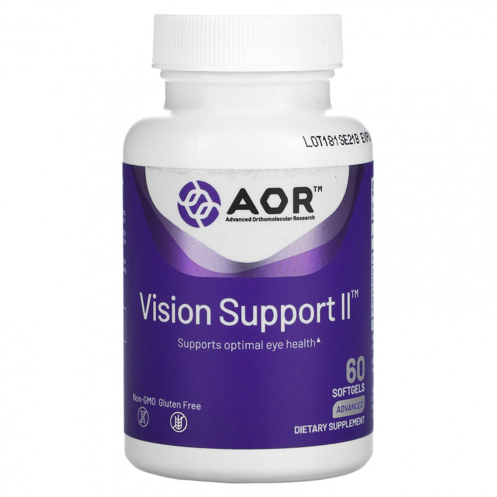   (Iherb) Advanced Orthomolecular Research AOR, Vision Support II, 60  ,   6350 