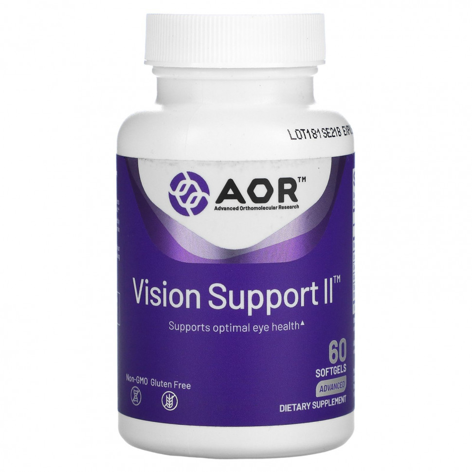 ���� ������ (Iherb) Advanced Orthomolecular Research AOR, Vision Support II, 60 ������ ��������, ������ �� 6350 ���