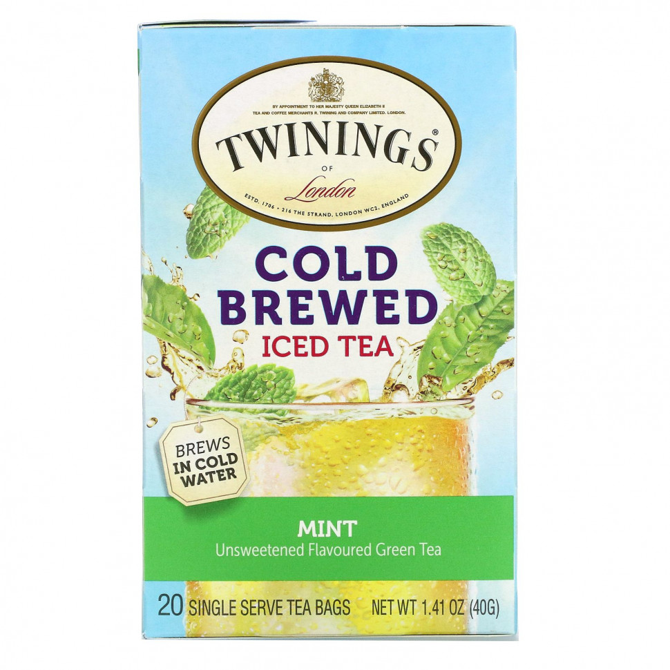 ���� ������ (Iherb) Twinings, �������� ��� �� �����, ��������� ������� ���, ���� ����, 20 �������������� ������ ���������, 40 � (1,41 �����), ������ �� 1140 ���
