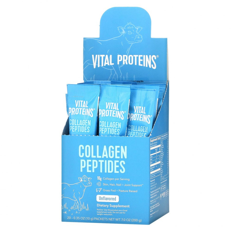 ���� ������ (Iherb) Vital Proteins, ������� ���������, ��� �����, 20 ���������, ����� 10 � (0,35 �����) ������, ������ �� 7350 ���