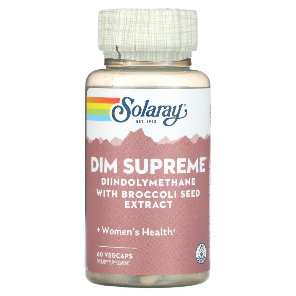   (Iherb) Solaray, DIM Supreme, , 60   VegCaps    -     , -, 