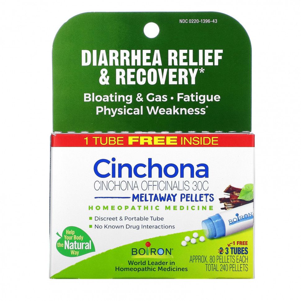 ���� ������ (Iherb) Boiron, Cinchona, Meltaway ������� ��� ���������� ������ � ��������������, 30C, 3 ������, 80 ������ � ������, ������ �� 3300 ���