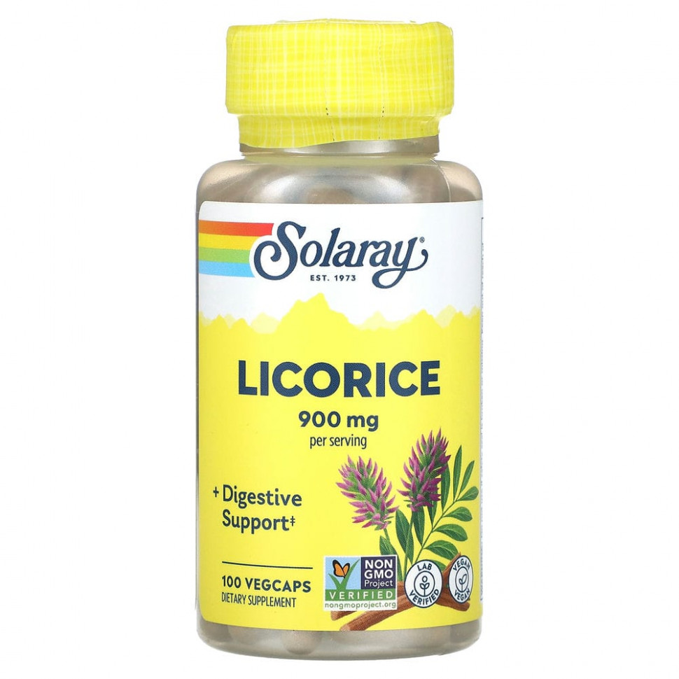 ���� ������ (Iherb) Solaray, ����������� ���������� �������, 450 ��, 100 ������������ ������, ������ �� 1670 ���