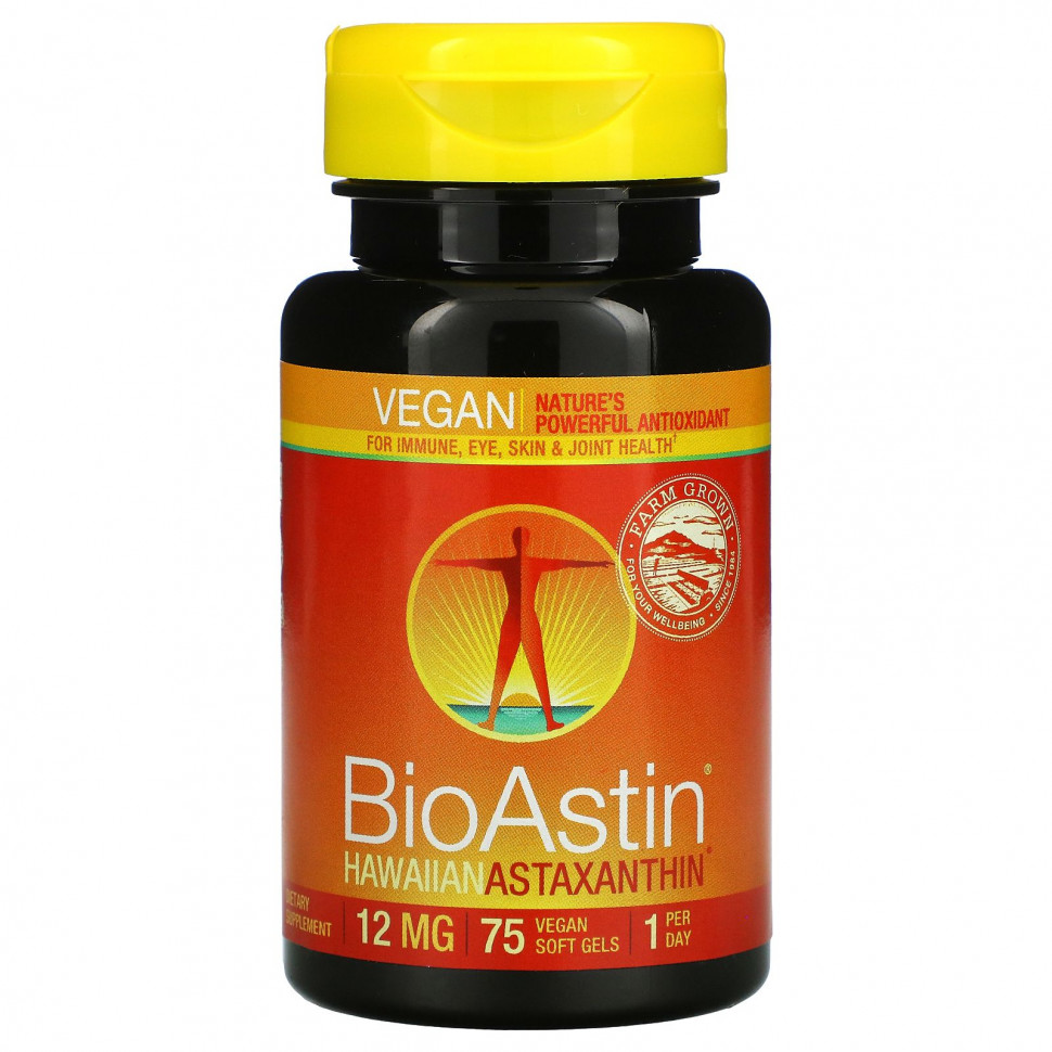 ���� ������ (Iherb) Nutrex Hawaii, BioAstin, 12 ��, 75 ��������� ������, ������ �� 7800 ���