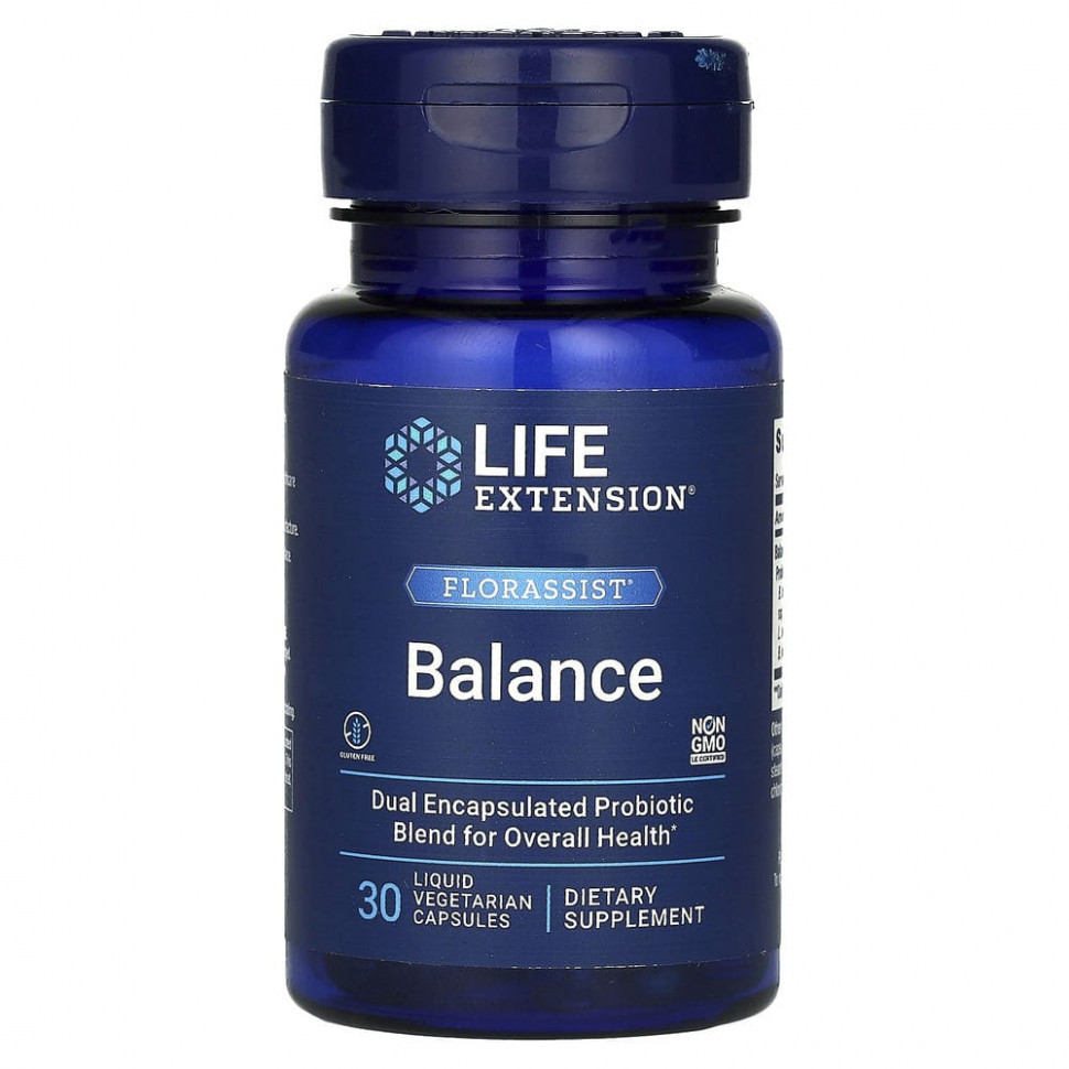 ���� ������ (Iherb) Life Extension, FLORASSIST Balance, 30 ������ �������������� ������, ������ �� 3580 ���