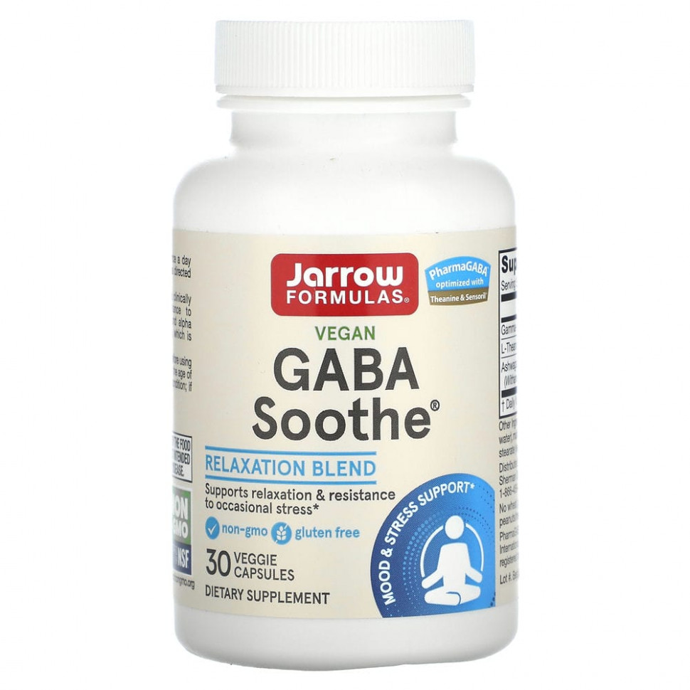 ���� ������ (Iherb) Jarrow Formulas, GABA Soothe, 30 ������������ ������, ������ �� 4220 ���