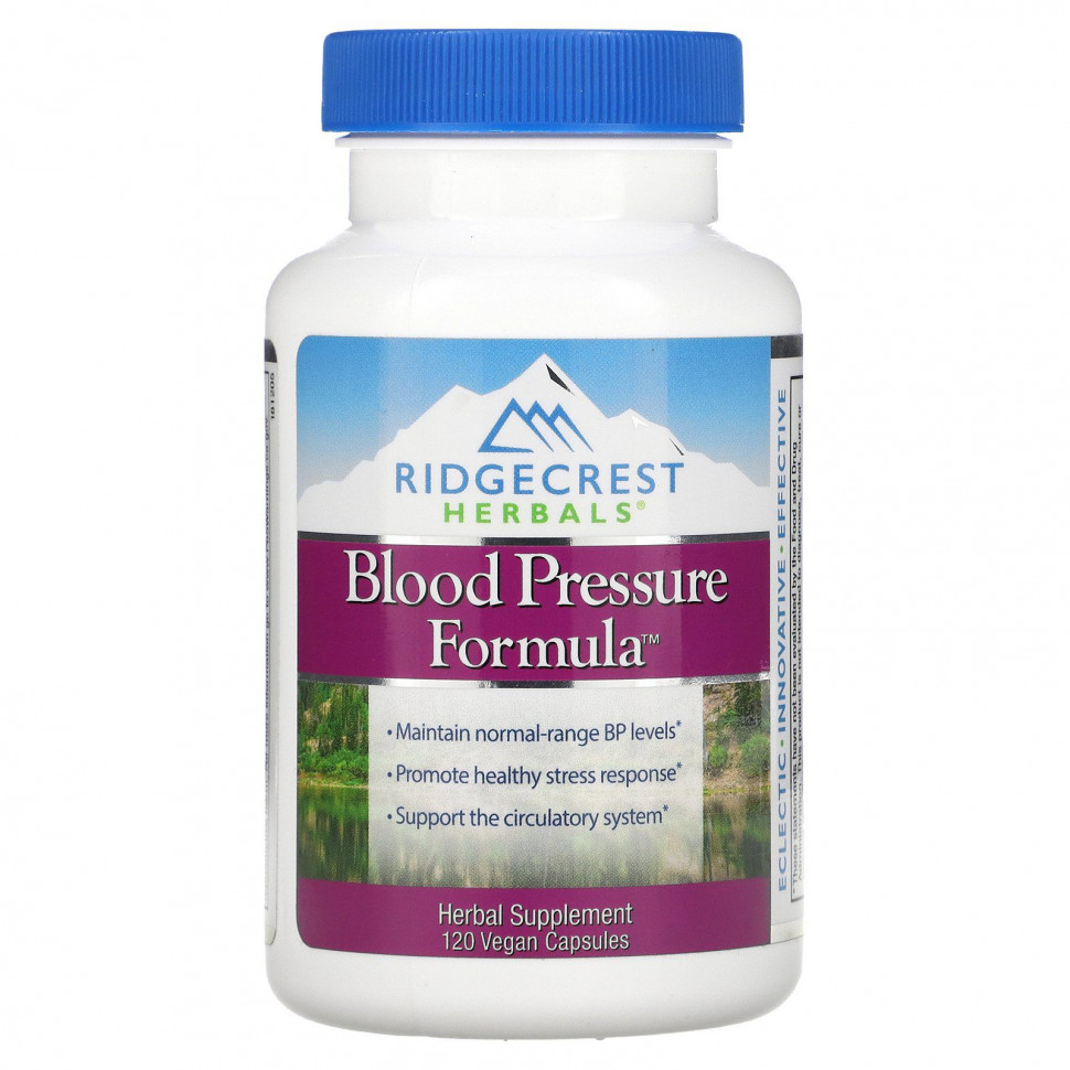   (Iherb) RidgeCrest Herbals, Blood Pressure Formula, 120      -     , -, 