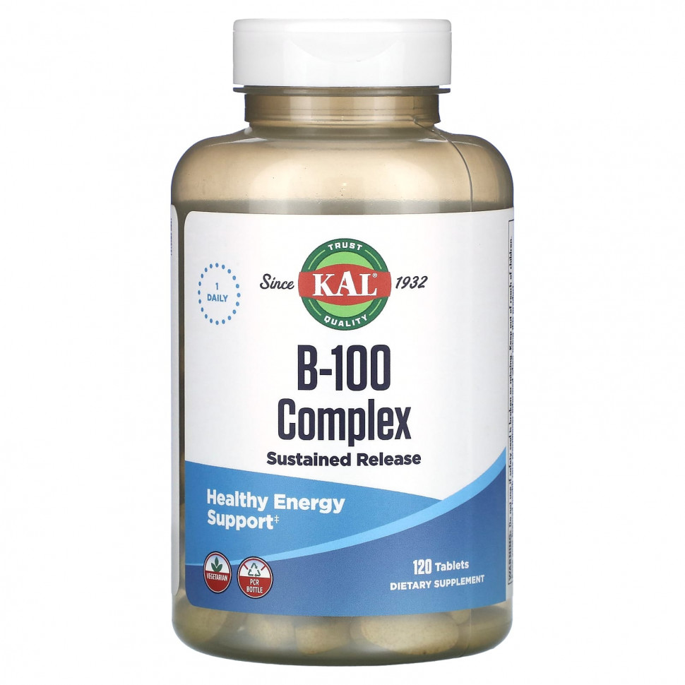 ���� ������ (Iherb) KAL, B-100 Complex, 120 ��������, ������ �� 3680 ���