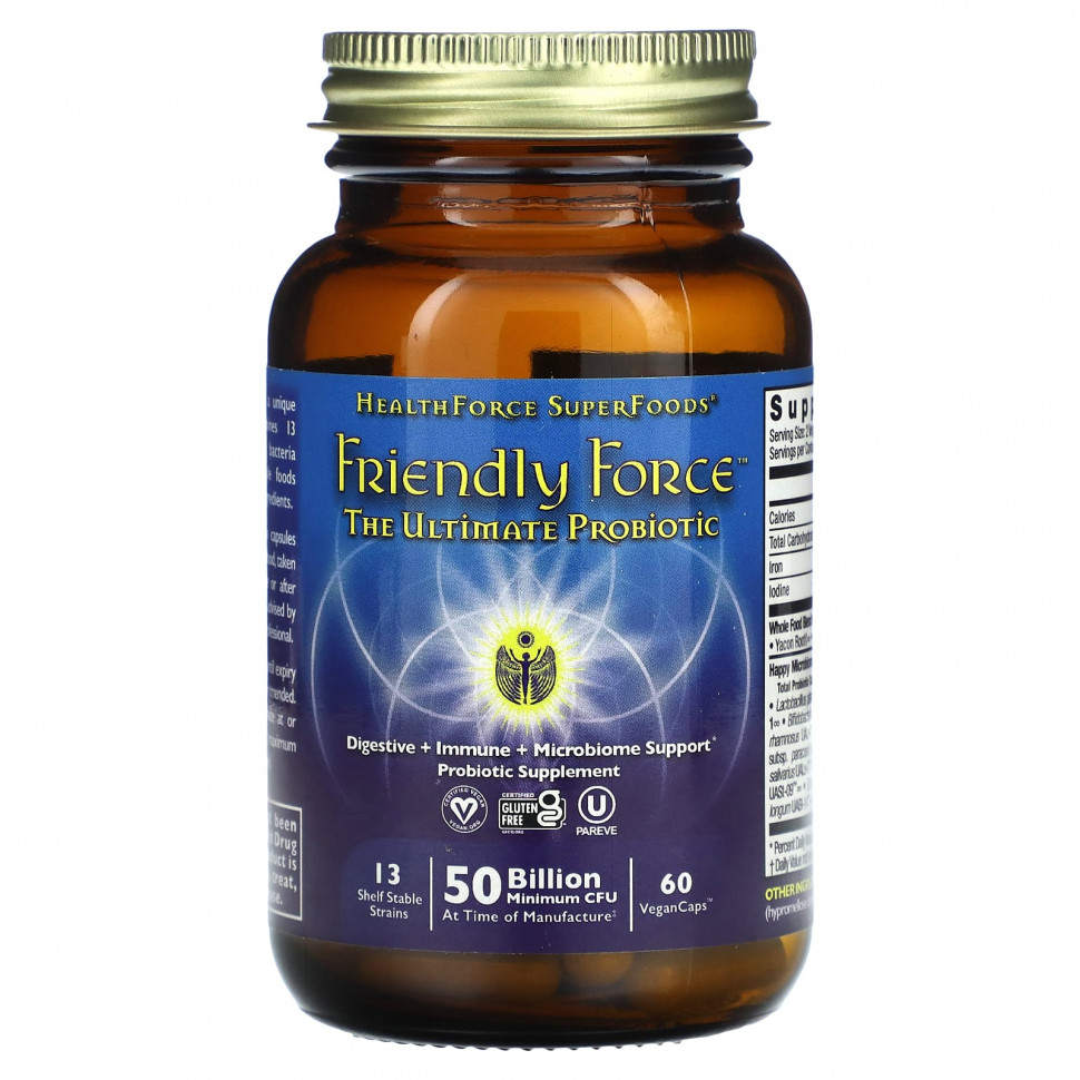   (Iherb) HealthForce Superfoods, Friendly Force,  , 60  ,   7080 