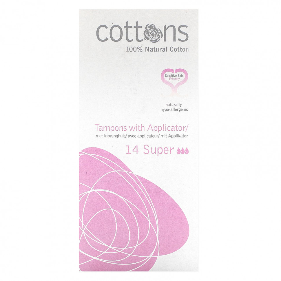   (Iherb) Cottons, 100%  ,   , , 14     -     , -, 