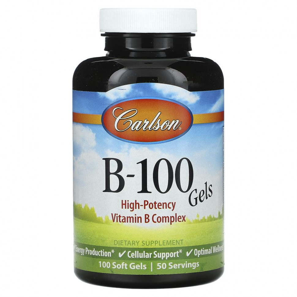   (Iherb) Carlson, B-100`` 100      -     , -, 