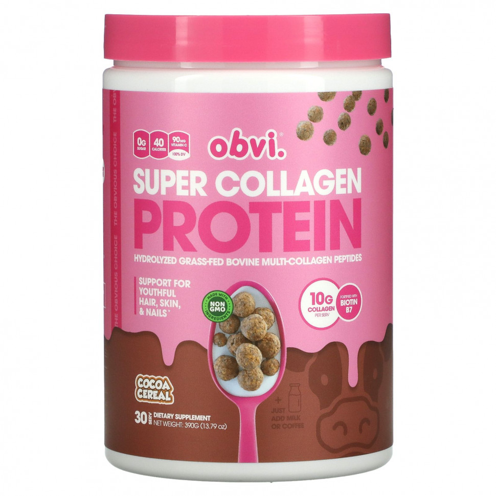   (Iherb) Obvi, Super Collagen Protein, -, 390  (13,79 )    -     , -, 