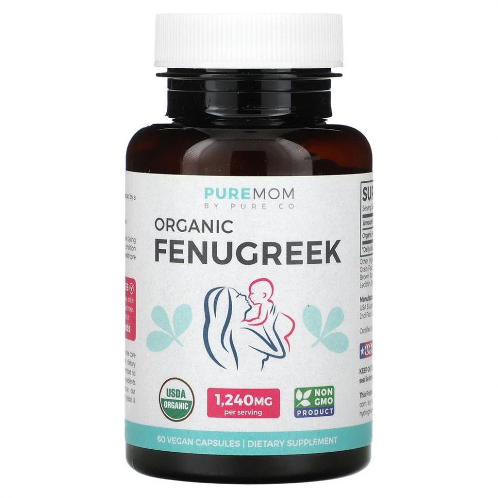 ���� ������ (Iherb) Pure Co., Pure Mom, ������������ ��������, 620 ��, 60 ��������� ������, ������ �� 2580 ���