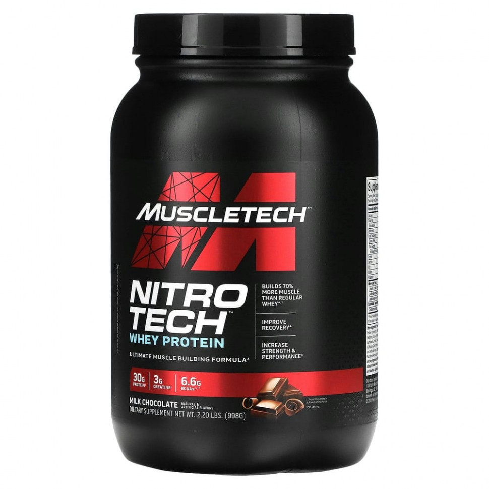 ���� ������ (Iherb) Muscletech, ����� Performance, Nitro Tech, �������� �������� ������������ �������� � �������, ���� ��������� ��������, 998 � (2,20 �����), ������ �� 7270 ���