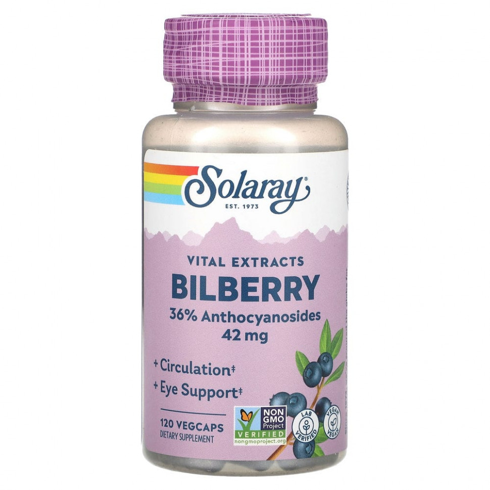 ���� ������ (Iherb) Solaray, Vital Extracts, �������, 42 ��, 120 ������������ ������, ������ �� 3670 ���