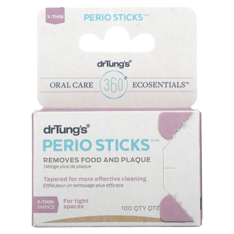   (Iherb) Dr. Tung's, Perio Sticks, X-Thin, 100     -     , -, 