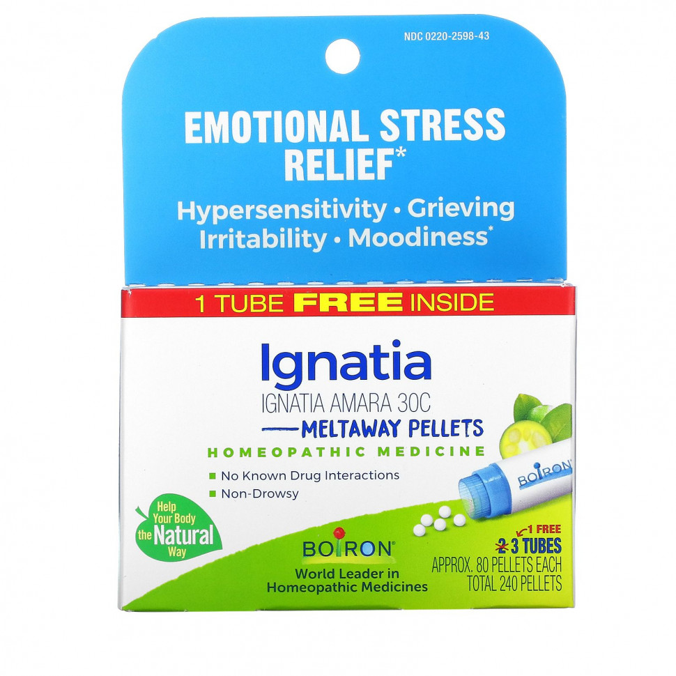   (Iherb) Boiron, Ignatia Amara,     ,  Meltaway, 30C, 3 , 80       -     , -, 