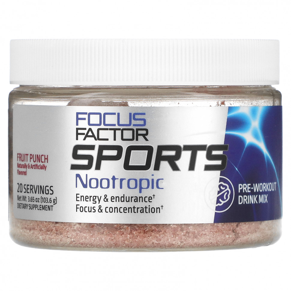 ���� ������ (Iherb) Focus Factor, Sports Nootropic, ����� ��� �������� ����� �����������, ��������� ����, 103,6 � (3,65 �����), ������ �� 7460 ���