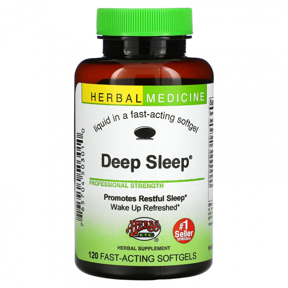 ���� ������ (Iherb) Herbs Etc., Deep Sleep, 120 ������ �������� ��������, ������ �� 9130 ���