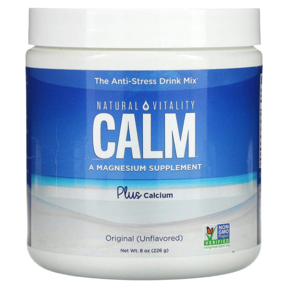 ���� ������ (Iherb) Natural Vitality, CALM Plus Calcium, �������������� ����� ��� ��������, ������������ (��� �������), 226 � (8 �����), ������ �� 4270 ���