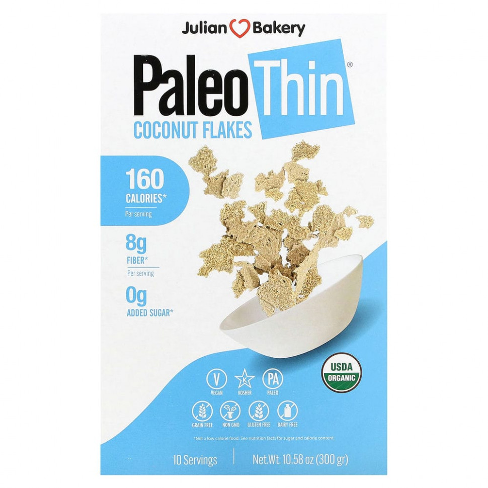���� ������ (Iherb) Julian Bakery, Paleo Thin, ��������� �������, 300 � (10,58 �����), ������ �� 2820 ���