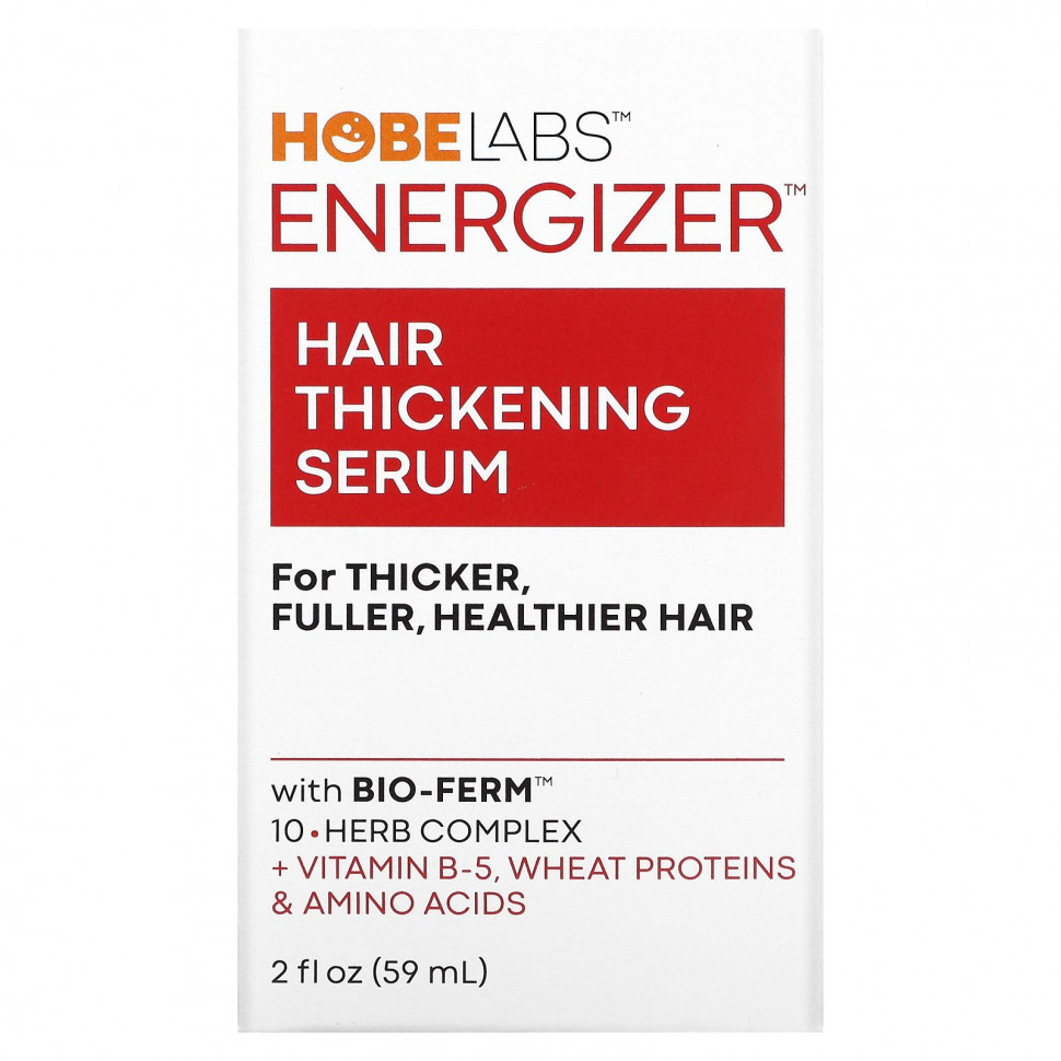   (Iherb) Hobe Labs, Energizer, Hair Thickening Serum, 2 fl oz (59 ml)    -     , -, 