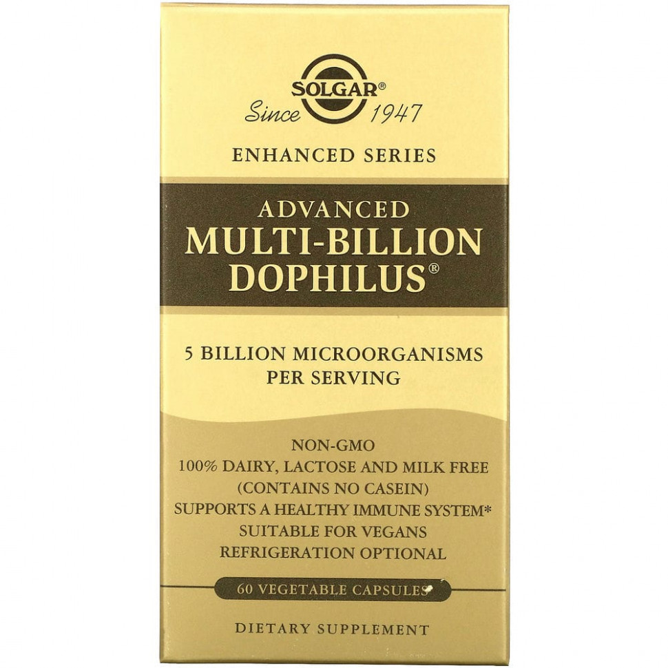 ���� ������ (Iherb) Solgar, Advanced Multi-Billion Dophilus, ���������, 60 ������������ ������, ������ �� 3270 ���