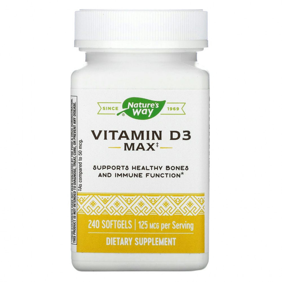   (Iherb) Nature's Way,  D3, 125 , 240     -     , -, 