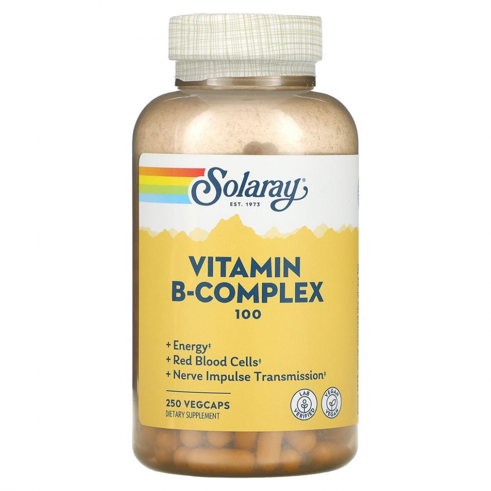 ���� ������ (Iherb) Solaray, B-Complex 100 � ���� ����, 250 ������������ ������, ������ �� 6340 ���