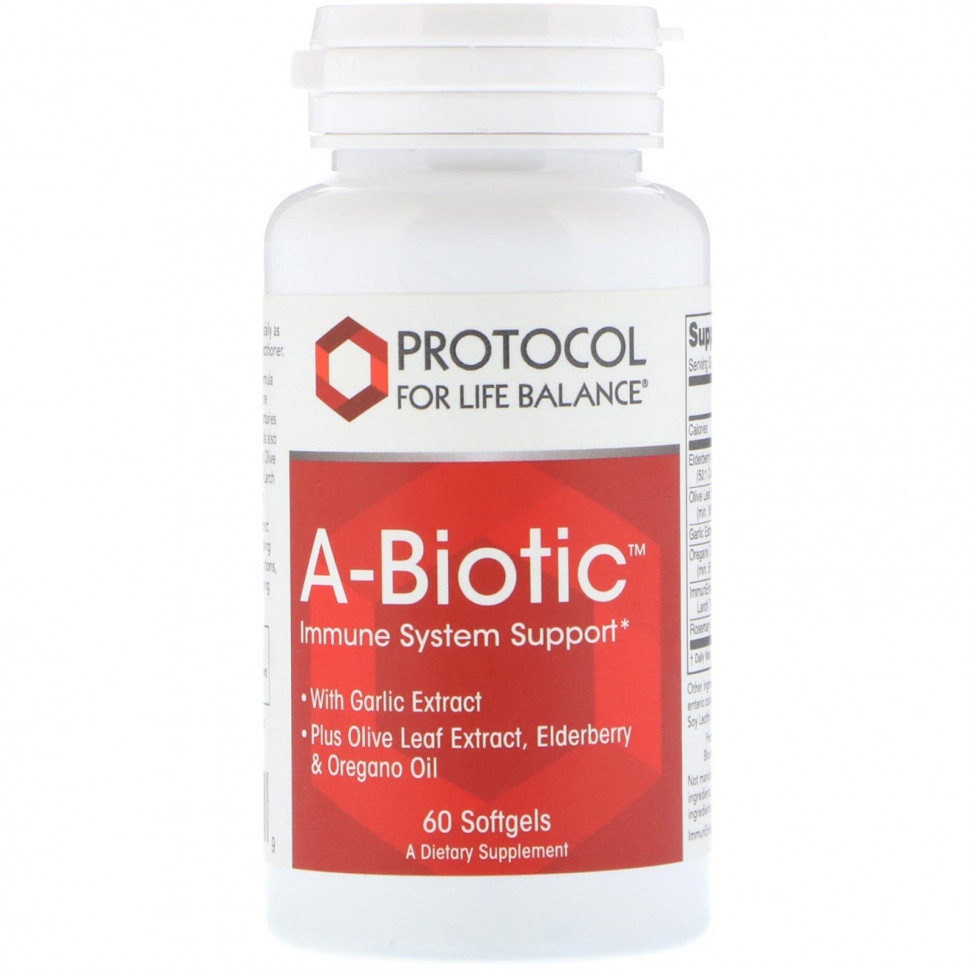 ���� ������ (Iherb) Protocol for Life Balance, A-Biotic, ��������� �������� �������, 60 ������ ��������, ������ �� 3250 ���