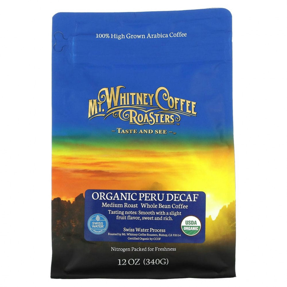 ���� ������ (Iherb) Mt. Whitney Coffee Roasters, ������������ ���� �� ���� ��� �������, ������� �������, ��������, 340 � (12 �����), ������ �� 2960 ���