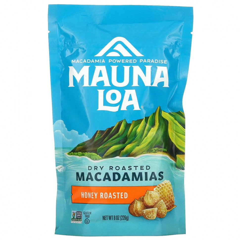   (Iherb) Mauna Loa, Dry Roasted Macadamias,   , 226  (8 )    -     , -, 