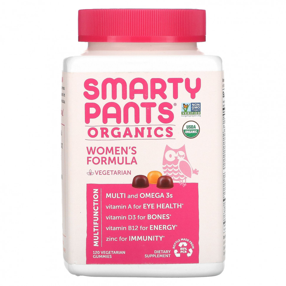 ���� ������ (Iherb) SmartyPants, Organics, Complete, �������� ��� ������, ������, �����, ���� � ��������, 120 �������������� ����������� ������, ������ �� 6520 ���