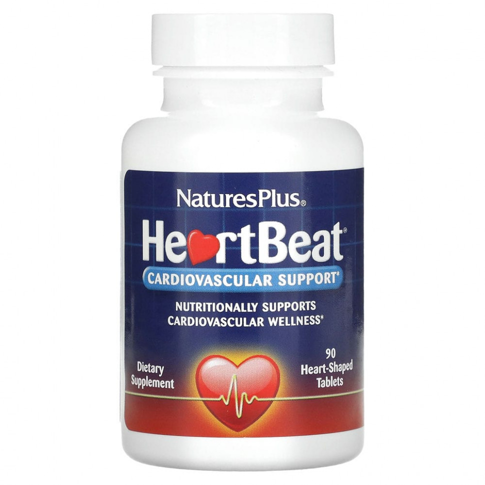 ���� ������ (Iherb) NaturesPlus, HeartBeat, ��������� ��������-���������� �������, 90 �������� � ����� ������, ������ �� 2470 ���
