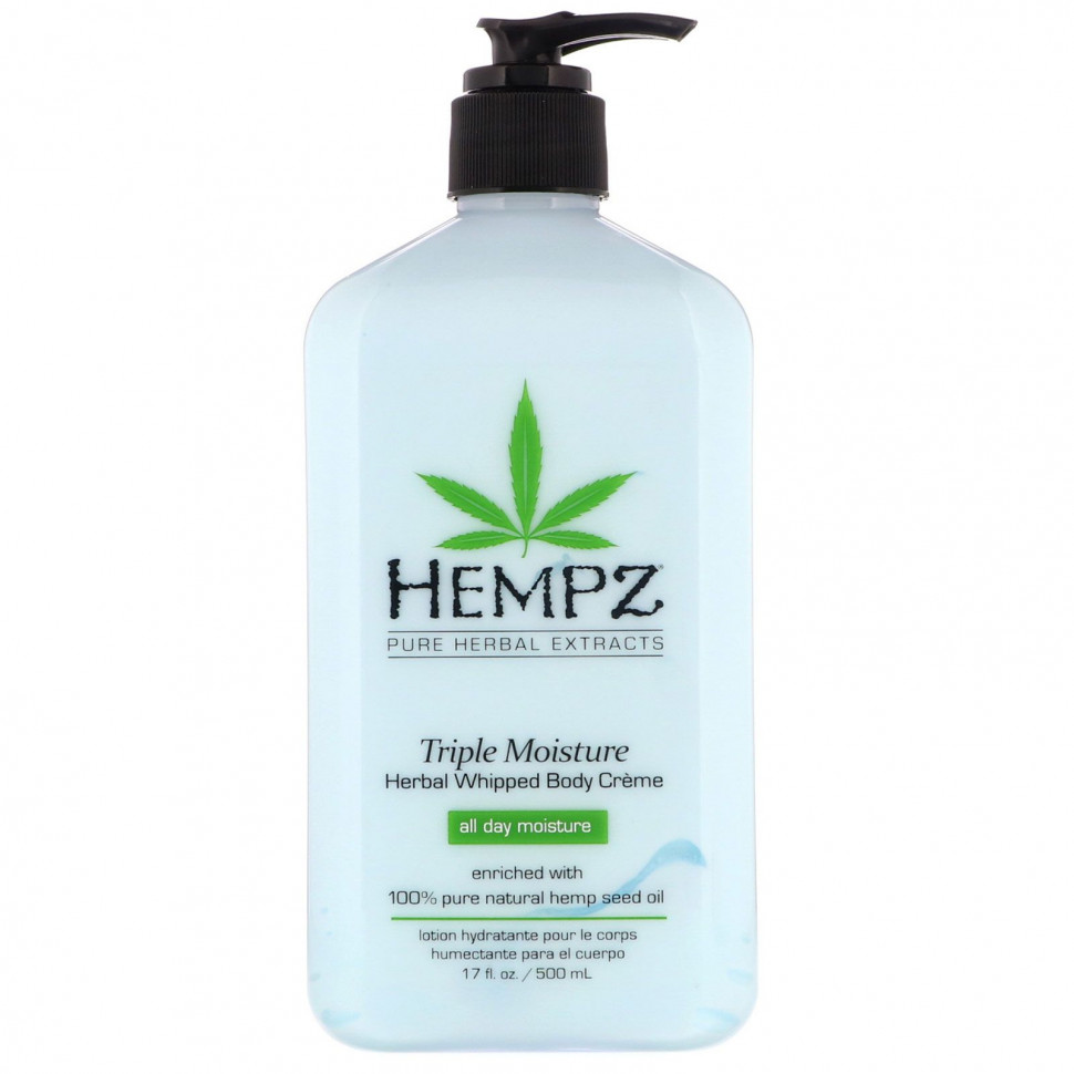 ���� ������ (Iherb) Hempz, Triple Moisture, ����-���� ��� ���� �� ������������ ������, 500 ��, ������ �� 4660 ���