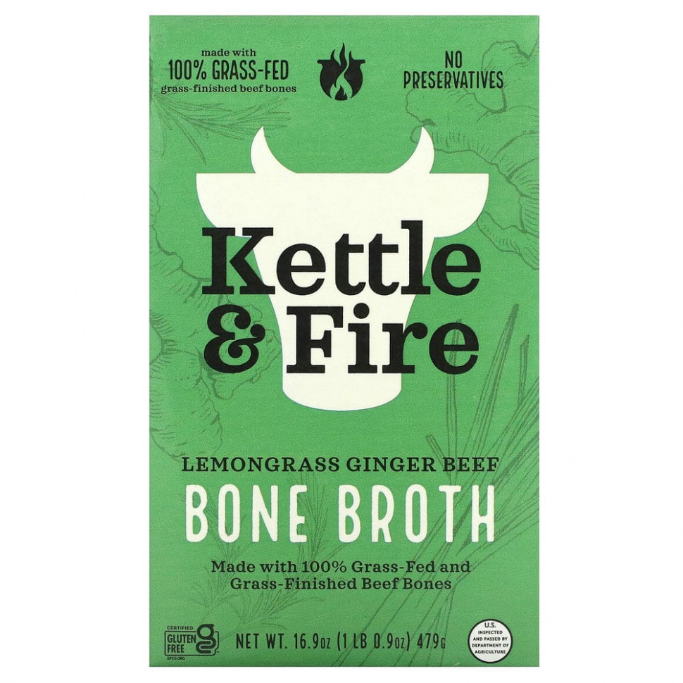   (Iherb) Kettle & Fire, Bone Broth,     , 479  (16,9 )    -     , -, 