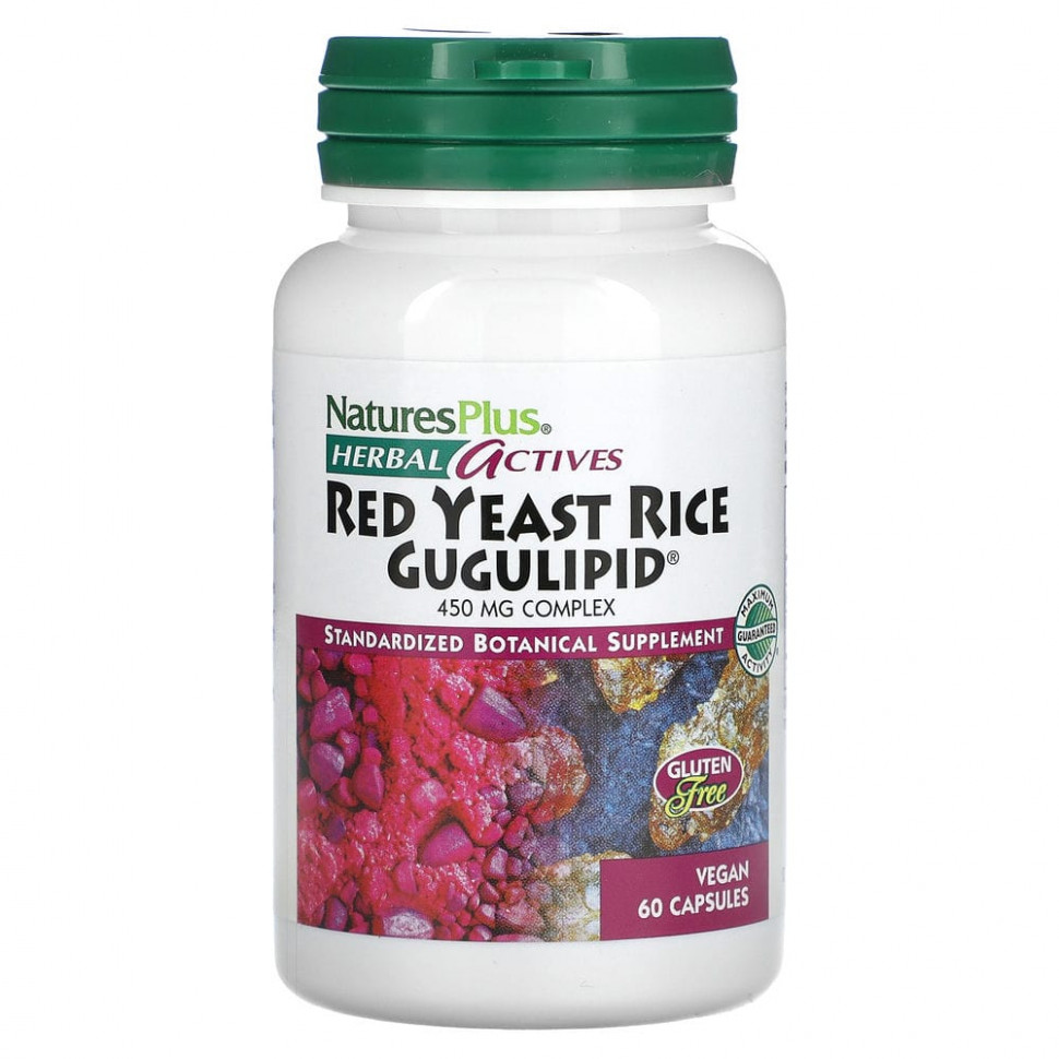 ���� ������ (Iherb) NaturesPlus, Herbal Actives, ������� ��������� ��� � ���������, 450 ��, 60 ��������� ������, ������ �� 3060 ���
