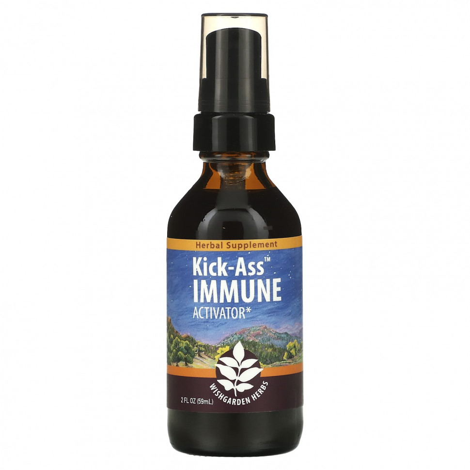 ���� ������ (Iherb) WishGarden Herbs, Kick-Ass Immune, ���������, 59 �� (2 ����. �����), ������ �� 4530 ���