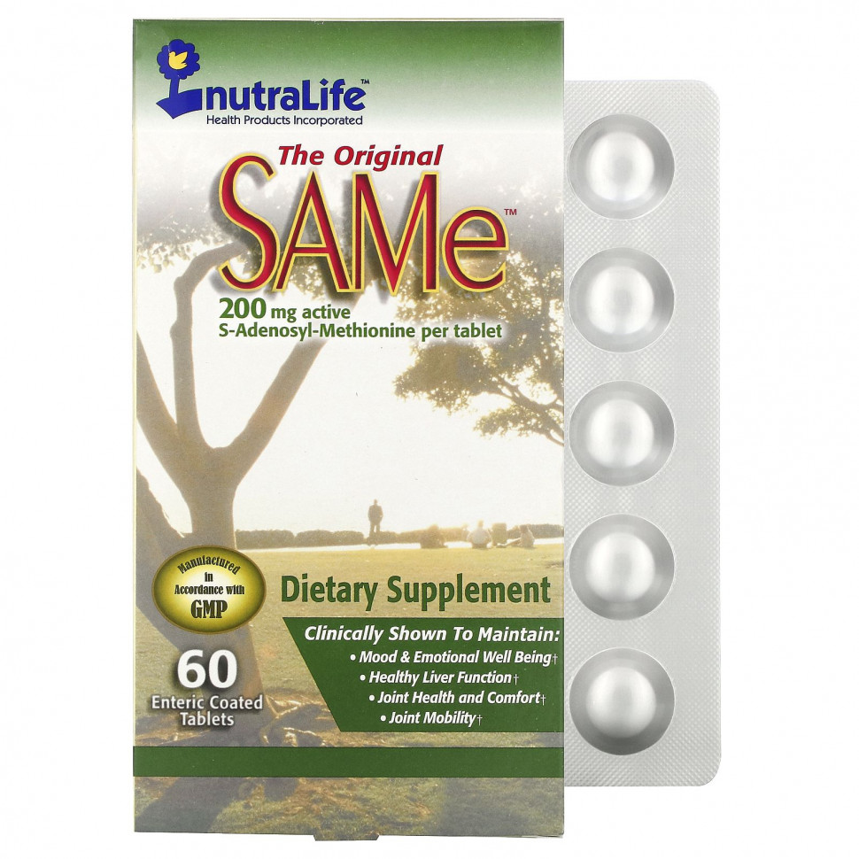   (Iherb) NutraLife, The Original SAMe (S-), 200 , 60 ,       -     , -, 