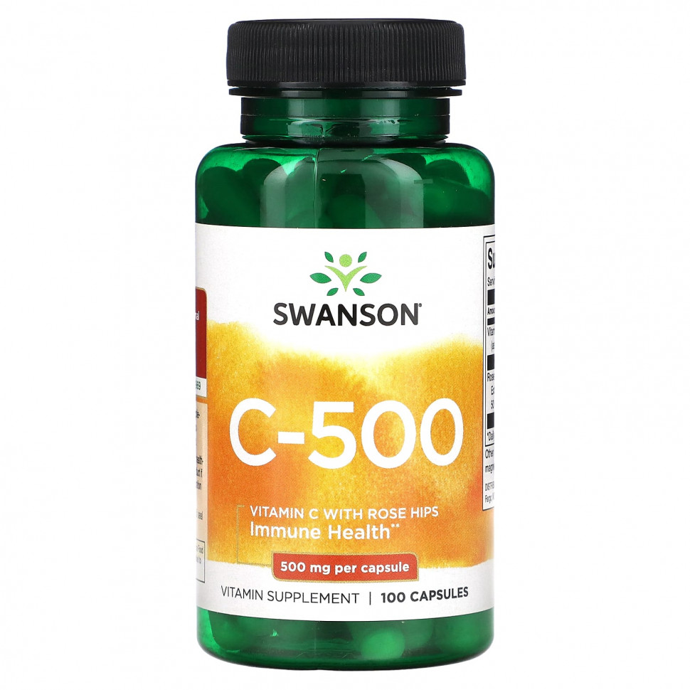���� ������ (Iherb) Swanson, C-500, 500 ��, 100 ������, ������ �� 880 ���