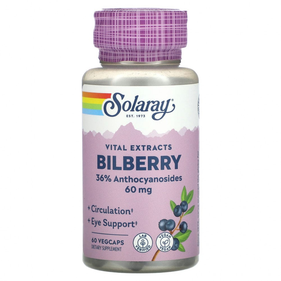 ���� ������ (Iherb) Solaray, Vital Extracts, �������, 60 ��, 60 ������������ ������, ������ �� 2480 ���