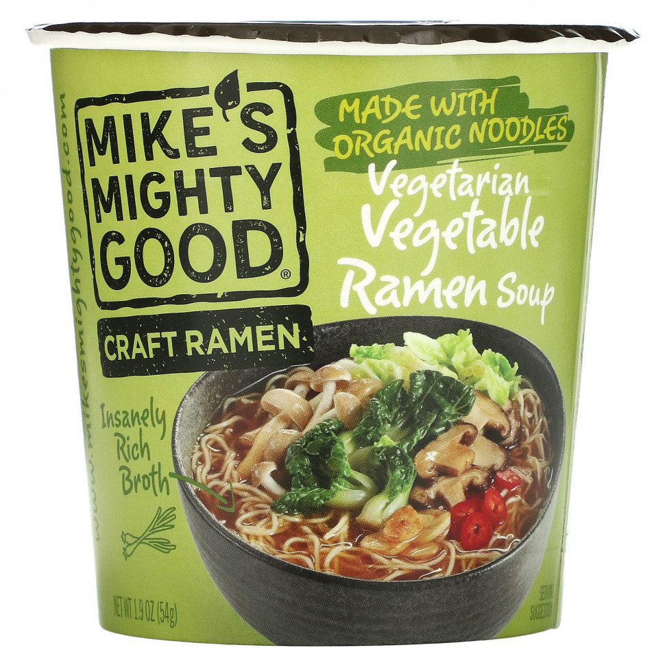 ���� ������ (Iherb) Mike's Mighty Good, Craft Ramen, �������������� ������� ��� �����, 54 � (1,9 �����), ������ �� 780 ���
