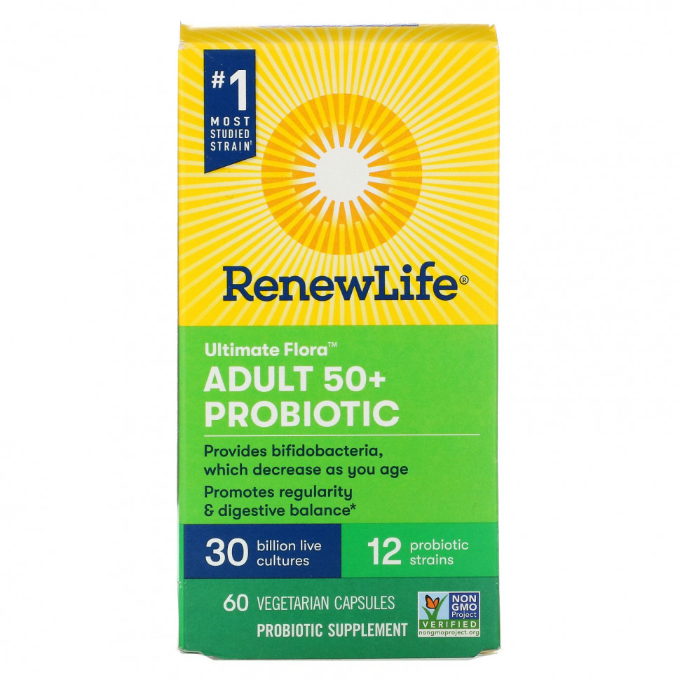 ���� ������ (Iherb) Renew Life, Ultimate Flora, ��������� ��� �������� ������ 50 ���, 30 ���� ����� �������, 60 �������������� ������, ������ �� 8720 ���