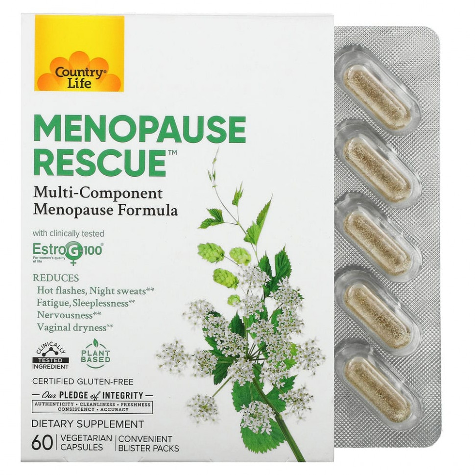   (Iherb) Country Life, Menopause Rescue, 60      -     , -, 